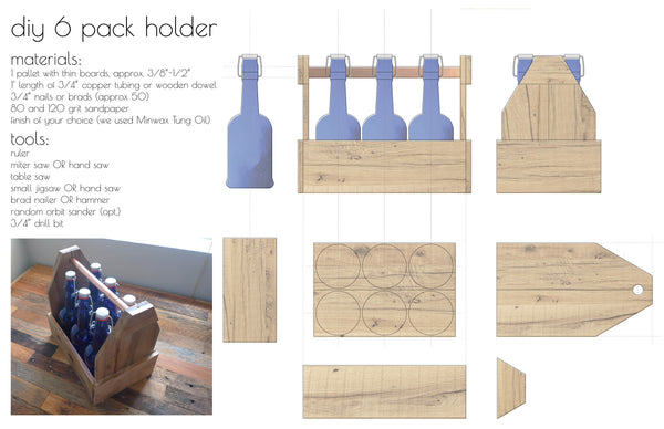 Father's Day Gift: How to Build A DIY Reclaimed Wood 6-Pack Holder